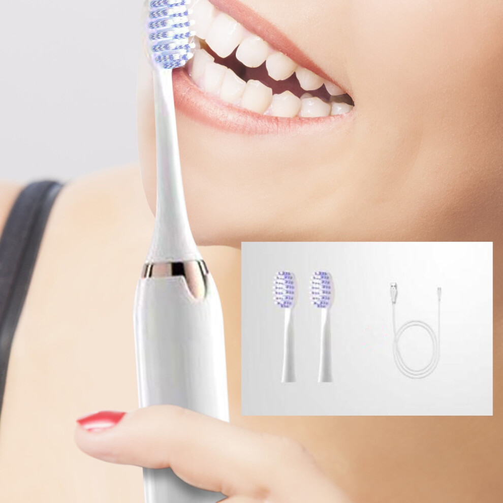 Home Appliances ZKCCNUK Electric Toothbrush, Electric Toothbrush With 3 Brush Heads, Smart 5-speed Timer Electric Toothbrush IPX7 Clearance