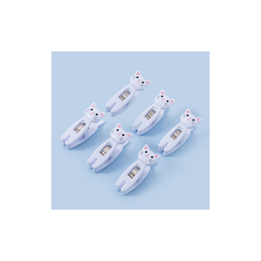 Cat Chip Clips, Paper Clip, Chip Food Storage Bag Sealing Clip, Plastic Chip Bag White 9423501345554