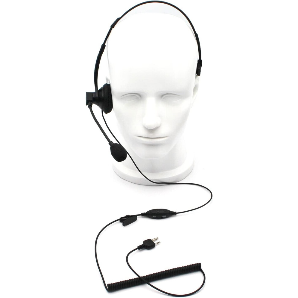 Over-Head Earpiece/ With Boom Mic &Vox For Midland/Alan Gmrs/Frs Gxt250 Gxt1000vp4 Lxt500vp3 Lxt380 Lxt118 2 Two 9423501346315