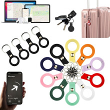 darabos AirTag shell kulcstartó tok, iPhone-kompatibilis / iPad-kompatibilis - RED4 darabos