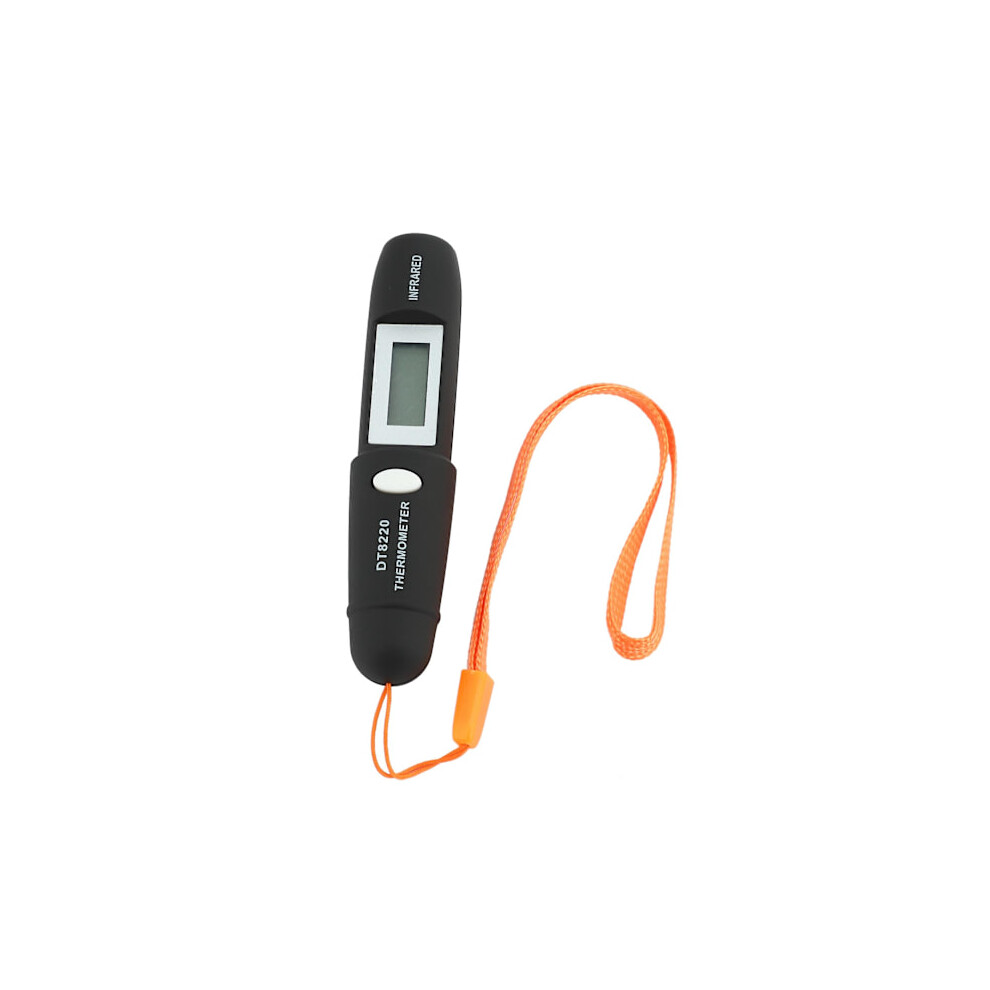 Non-Contact Mini Infrared Thermometer Ir Temperature Measurement Digital LCD Display Infrared Thermometer Pen DT8220 Black