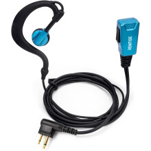Oordopje met enkele draad en oorhaak, inclusief microfoon, voor Motorola walkie-talkies, headsets en PTT-compatibel met Motorola2Way.