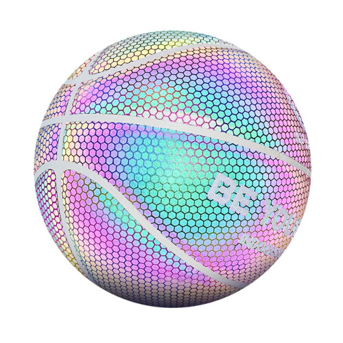 Siaonvr Holographic Glow Reflective Basketball, 7