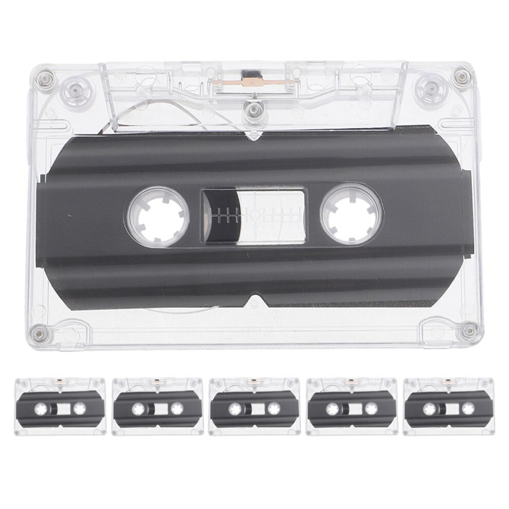 Eease 6 Pcs Blank Audio Tapes Diy Empty Cassette Tape 30-Minute Recordable Blank Cassette Tapes For Greeting 9423501346490