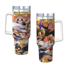 Vaso térmico de acero inoxidable One Pi-E-Ce de 40 oz H2.0 con aislamiento al vacío, tapa y pajita para agua, té helado o café, batidos.
