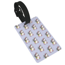 Clib Bagáiste Nollag Hello Kitty le Lipéad Aitheantais & Banda Láimhe Inbhainte le haghaidh Mála Taistil, Mála, Giomnáisiam, Bosca Uirlisí