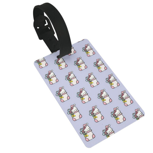 Χριστουγεννιάτικη ετικέτα αποσκευών Hello Kitty με ετικέτα αναγνώρισης και