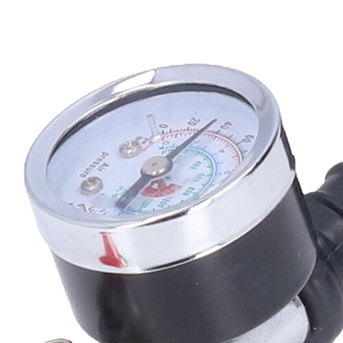 Αποδοτικός φουσκωτής ελαστικών 0-220psi με ακριβή μετρητή, ακροφύσιο αγκώνα, 2