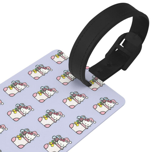 Χριστουγεννιάτικη ετικέτα αποσκευών Hello Kitty με ετικέτα αναγνώρισης και 2