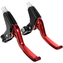 Bicycle Speed Racing All-aluminum Brake Handle Pair (red) 2pcs Bike Levers Brakes Handles