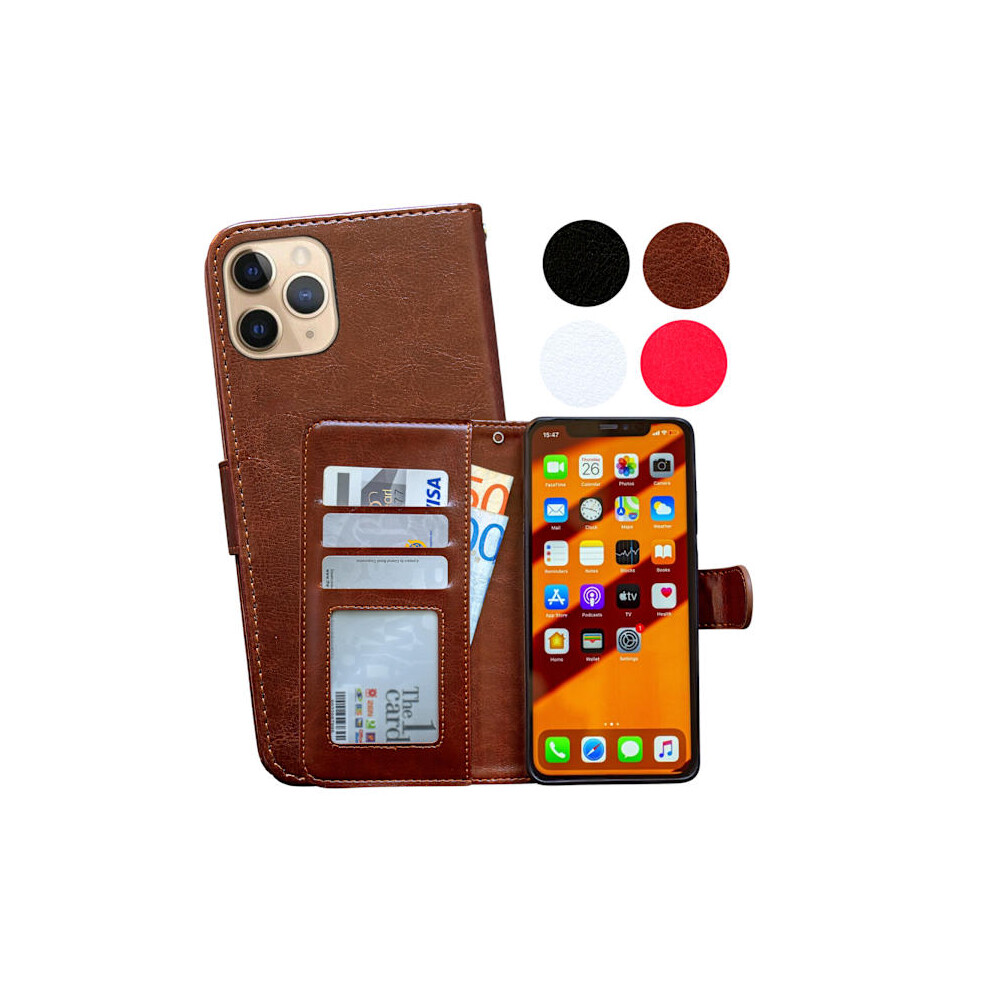 Smooth Leather Case For Compatible With Iphone 11 Pro With Leather Case Pink 9423501347305