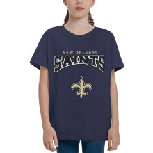 Tricou cu mânecă scurtă pentru copii Saints, pentru băieți și fete, logo-ul echipei de fotbal sportiv, pentru fanii baseballului, cadouri