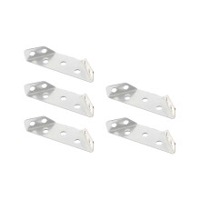 Connecteur d'angle universel en acier inoxydable pour meubles, compatible avec les outils de menuiserie, pour étagères, armoires, tables, chaises.