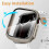 Γυάλινη θήκη για Apple Watch S10 42mm/46mm, συμβατή με Ultra, προστατευτικό οθόνης και κάλυμμα 3