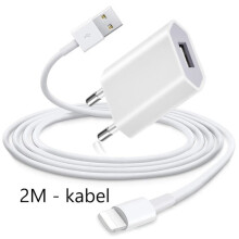 (2 buc) Cablu de încărcare Lightning compatibil cu iPhone2M + Încărcător USB (14PRO MAX) 2 metri