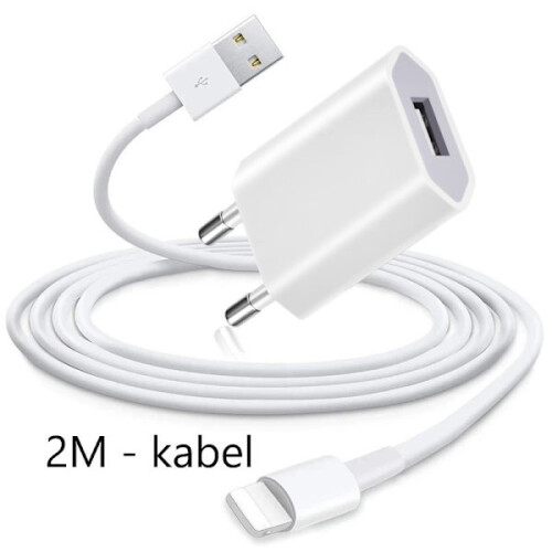 (2 buc) Cablu de încărcare Lightning compatibil cu iPhone2M + Încărcător USB (14PRO MAX) 2 metri