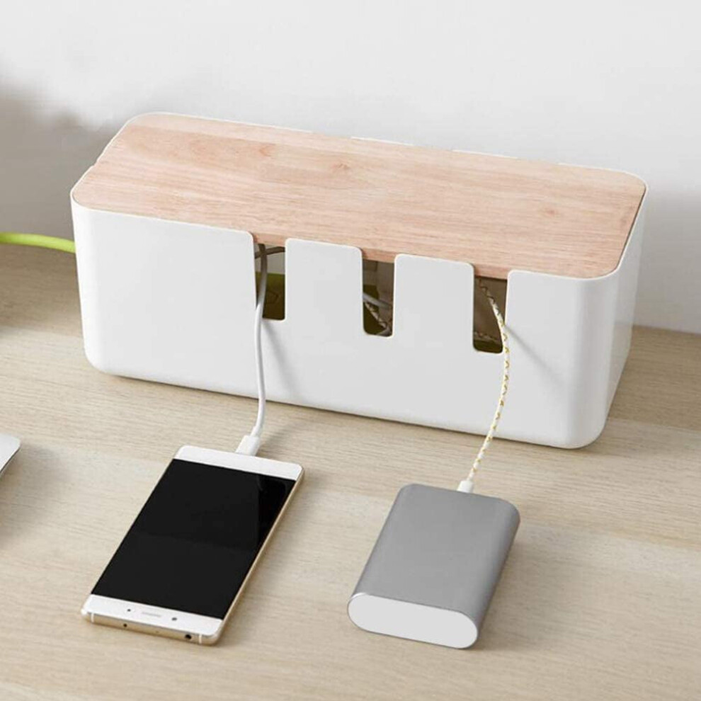 Cable Management Box, Cable Organizer Box, Cord Organizer To Hide Power Strip, Cable Organizer Box For Desk Organizers, Gaming Pc, Computer, Tv 9423501348098