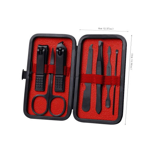 Σετ νυχιών ZENMELE7PCS για άνδρες, συμβατό με σετ περιποίησης ταξιδιού, κουρευτικά 1