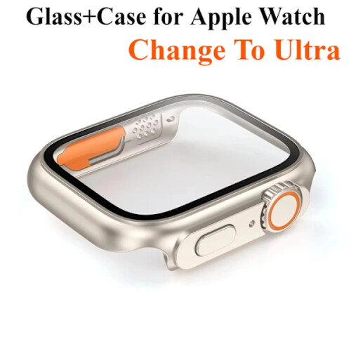 Γυάλινη θήκη για Apple Watch S10 42mm/46mm, συμβατή με Ultra, προστατευτικό οθόνης και κάλυμμα 1