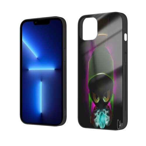 Capa para celular Marvin-Martian compatível com iPhone 14, capa de TPU para celular compatível com iPhone 14 com câmera dupla. 1