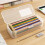 UNLLLL Extra Large Plastic Pencil Box, Stackable Translucent Organizer, Compatible with Pens, Pencils, Markers, Black 5
