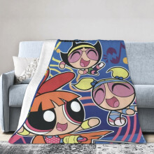 Couverture d'hôtel Powerpuff Girls, couverture anime pour lit, couverture de canapé, couverture polaire ultra douce pour chambre et salon, 152 x