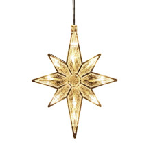 Guirlande lumineuse de Noël à piles avec minuterie, compatible avec les fenêtres intérieures vitrées, crochet à ventouse pour décoration