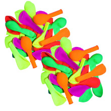 150 ballons néon phosphorescents de 30 cm, 5 couleurs, ballons fluorescents à lumière noire pour fêtes d'anniversaire et mariages *2 pièces