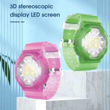 SUSUchens Digitální hodinky Life Voděodolné Týdenní displej 3D LED obrazovka Unisex Studentské LED elektronické hodinky pro denní nošení