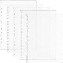 DIY20 hojas A4 Separadores de carpetas para agendas y cuadernos, plástico PP transparente, separadores de índice para cuadernos, carpetas y
