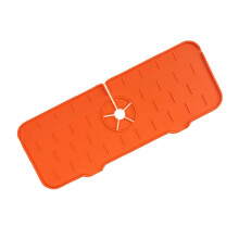 Alfombrilla para grifo de cocina, almohadilla antisalpicaduras de silicona, protector de drenaje para encimera de baño, bandeja de secado rápido