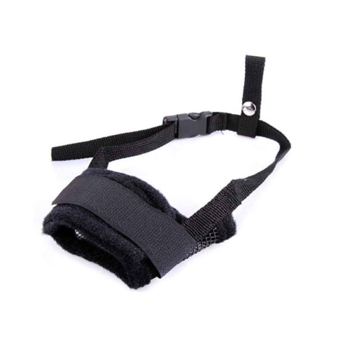 Dog Muzzle Adjustable Nylon with Secure Buckle for Outdoor Walking and Training