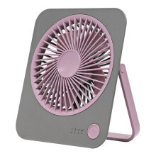 USB Desk Fan Quiet Powerful Airflow 3 Speeds Small Desktop Cooling for Office Home Bedroom Grey