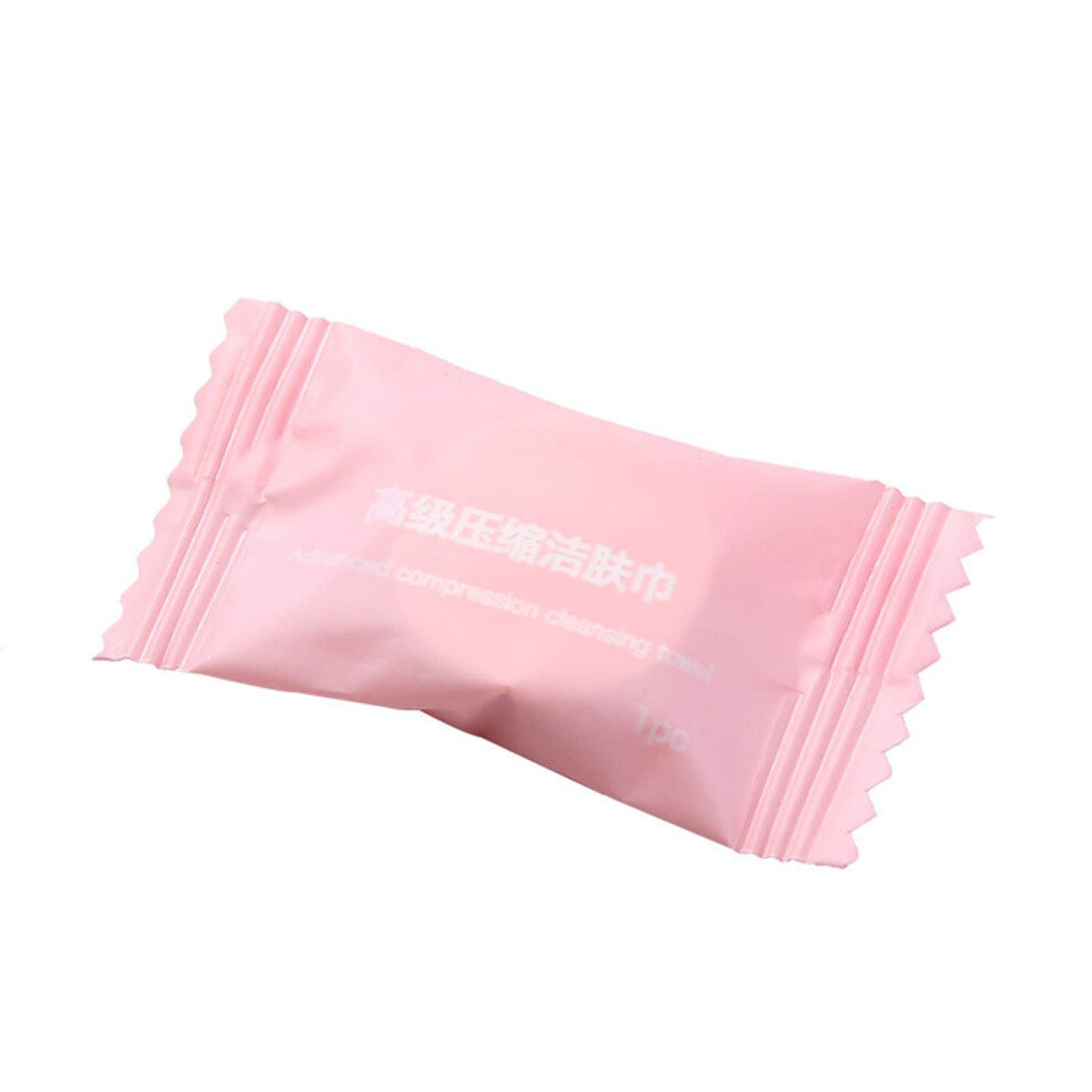 White Disposable Face Towels Soft Absorbent Compressed Wipes For Travel Makeup Removal Expandable