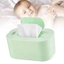 Chauffe-lingettes USB vert pour bébé à chauffage par le haut, 80 lingettes