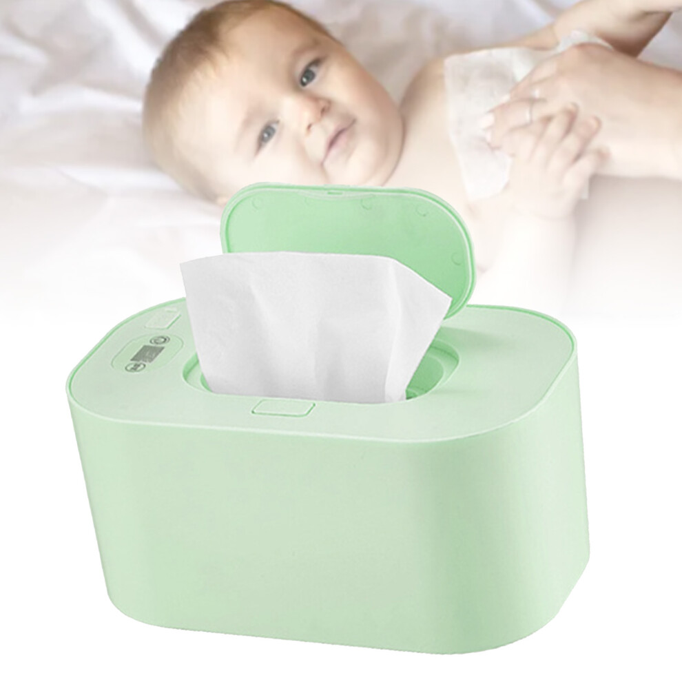 Portable Baby Wipe Warmer, 80 Wipes, Usb, 45C-65C Green