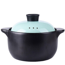 Ceramic Casserole Dish with Lid, Round Oven Safe Baking Pot 3L for Stew, Gas Stove and Serving