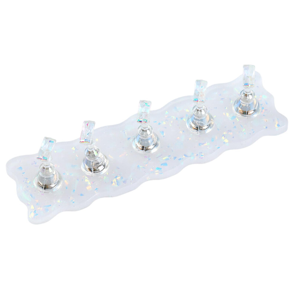Professional Acrylic Nail Practice Stand with Stable Base for Salon Nail Art Display