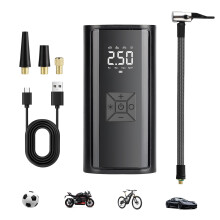 Cordless Tyre Inflator Air Compressor - Portable Digital Display Tyre Inflator, Electric Wireless Car Tire Pump with Air Pressure, Rechargeable Air