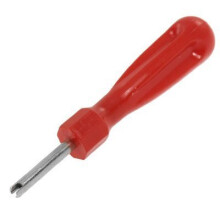 Soccik Plastic Handle Car Bike Valve Core Removal Tools Single Head Valve Core Screwdriver Tire Valve Stem Core Tire Repair Valve Stem Core Remover