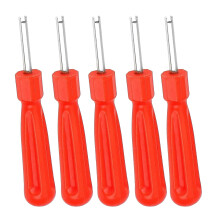WQEDVN 5 PCS Valve Core Removal Tool, Tyre Valve Tool, Tyre Valve Key, for Cars Bikes Vans Quads(Red)