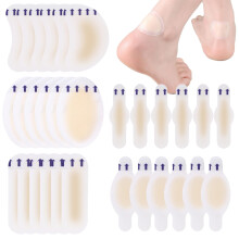 30 Pcs Blister Plasters, Invisible Hydrocolloid Gel Bandages or Against Pain Prevention, Blister Bandages Blister Cushion Pads for Guard Skin and Heel