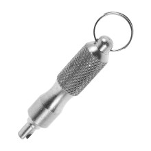 LeeQunQ Tyre Valve Removal Tool, Valve Core Removal Tool, Tyre Valve Tool, for for Universal Road Bikes Cars and Motors(Silver)