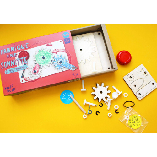 Jeu éducatif - KOAKOA - Sonnette à engrenages - Démontable - Mixte - À partir de 6 ans 1