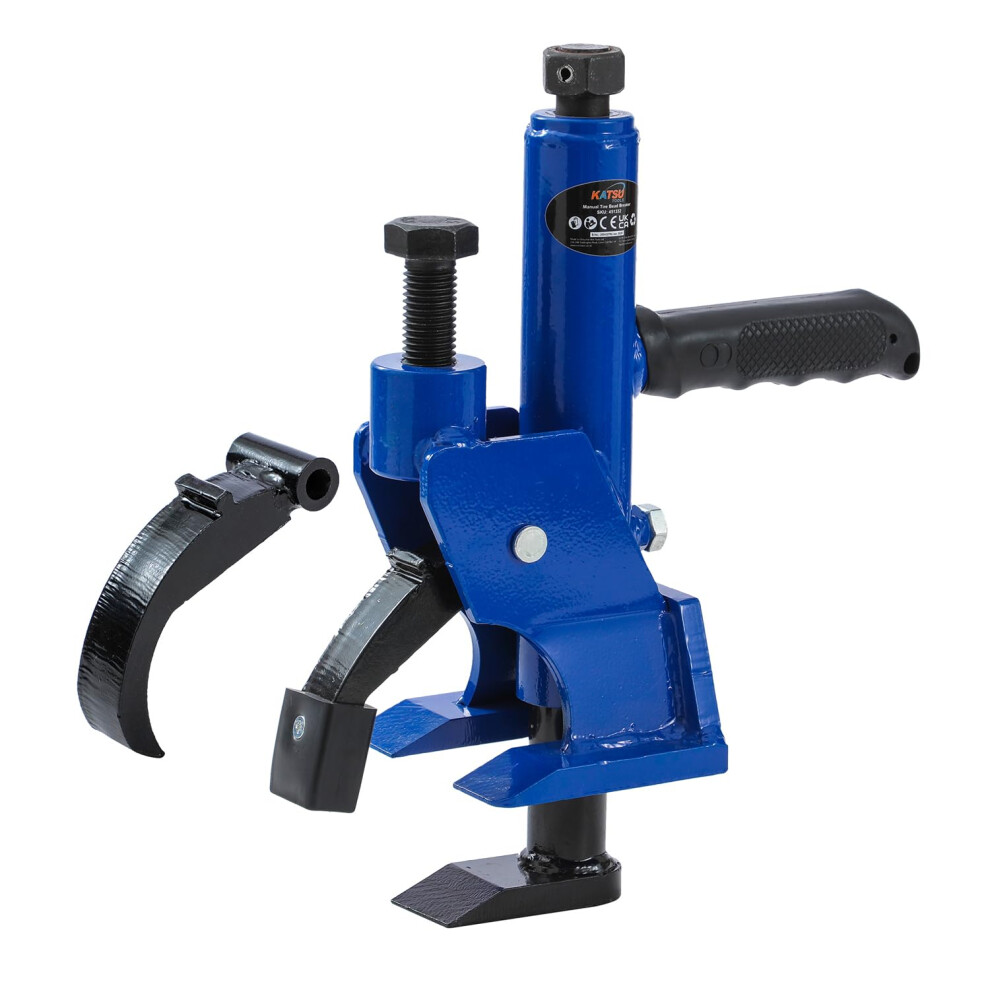 Katsu Tools Manual Tire Bead Breaker With Handle And Rubber Pad, Extra Clamping Claw, Universal Tire Changer Tool For Car Tractor Truck Mower Atv Rv 5056156071352