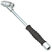 PCL CO3A03 Twin Clip On Tyre Valve Connector with Open End - Tyre Inflator Forecourt Car, Van Truck
