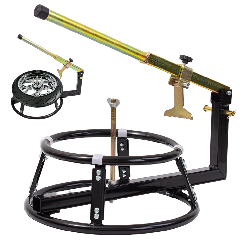 Topway Motorcycle Tyre Changer Bead Breaker For 16''-21" Wheel Motorbike Tire Change Stand Dirt Bike Changing Stand Mount 5056156062695