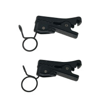 CANFON ABS Plastic Lavalier Microphone Tie Clip for Omnidirectional Condenser Microphone, Pack of 2 (6.2mm)