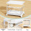 StowBin Storage Boxes with Lid - Plastic Storage Bins with 1 Lid,23L*4 Tier Clear Stackable Storage Boxes with Wheels,Large Bins Organizer for Bedroom 3
