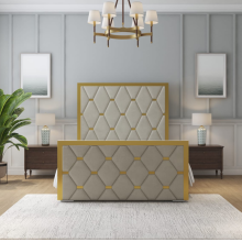 (Silver(with Mattress), 6ft Super King(No Gaslift)) Luxury Double Bed Frame Plush Velvet 54in Headboard with Mattress Gas Lift Storage